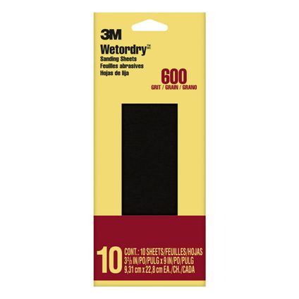 Papier abrasif 3M Imperial Wetordry grain 600 10pcs/paquet