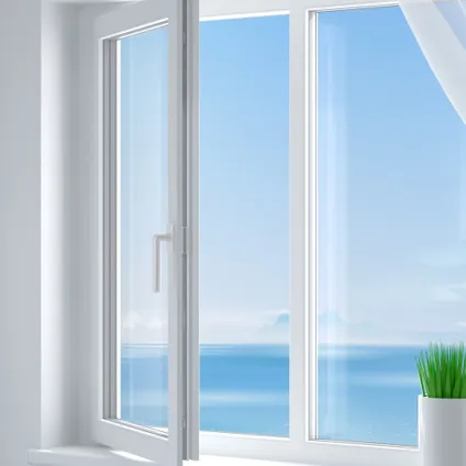Fenêtre oscillo-battante Solid Esterno blanc double droite 98x126cm 2