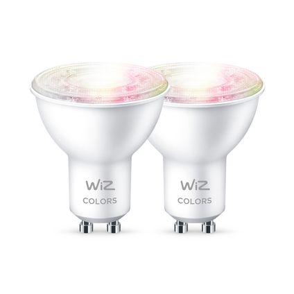 WiZ LED spot gekleurd en wit 50W GU10 - 2 stuks