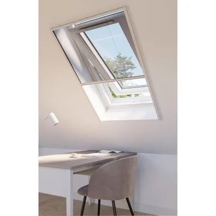 CanDo Plissé Raamhor Standard - 63x155cm - Wit
