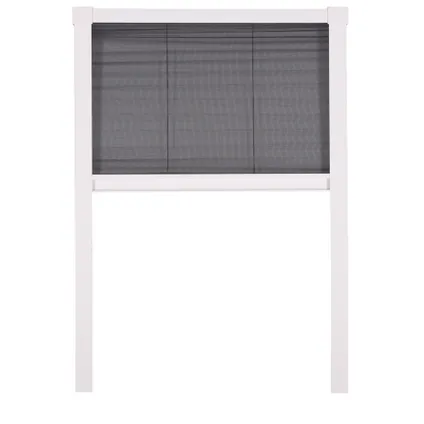 CanDo Plissé Raamhor Standard - 83x155cm - Wit