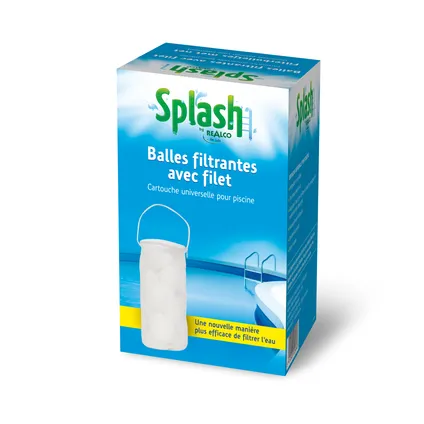 Splash filter ballen met net