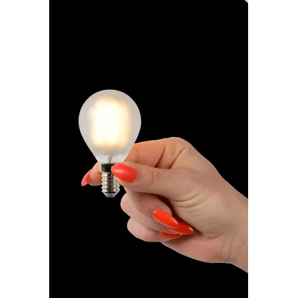 Ampoule à incandescence LED Lucide verre mat P45 gradable E14 4W 2