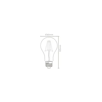 Ampoule LED filament Lucide mat A60 E27 5W 4