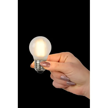 Ampoule filament LED Lucide matte G45 gradable 4W E27 2