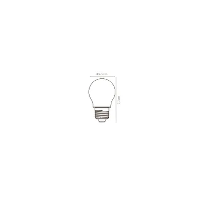 Ampoule filament LED Lucide matte G45 gradable 4W E27 4