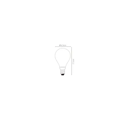 Lucide ledfilamentlamp P45 dimbaar E14 4W 4