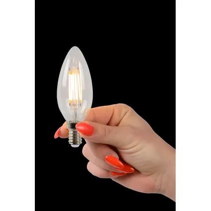 Lampe à incandescence LED Lucide flamme C35 gradable E14 4W 2