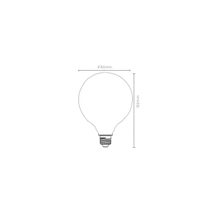 Ampoule filament LED Lucide opaline G80 gradable E27 5W 4