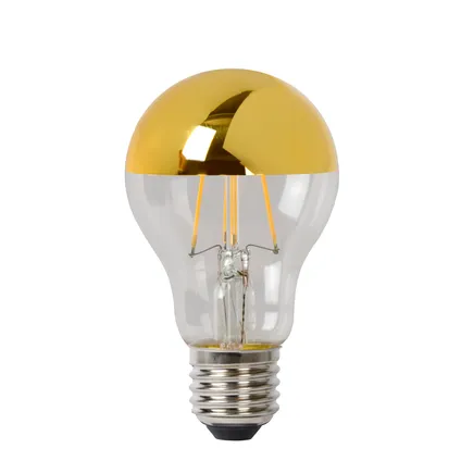 Lucide ledfilamentlamp goud A60 dimbaar E27 5W 2