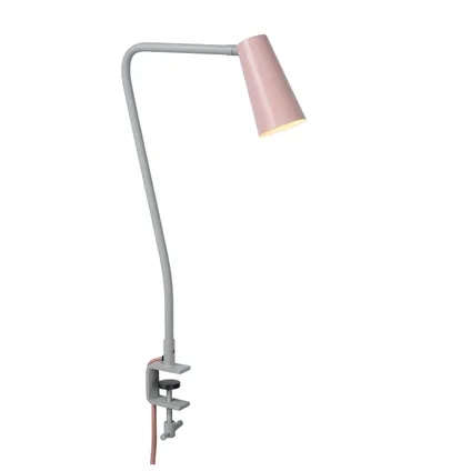 Lucide klemlamp kinderkamer Bastin roze GU10