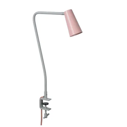 Lucide klemlamp kinderkamer Bastin roze GU10 2