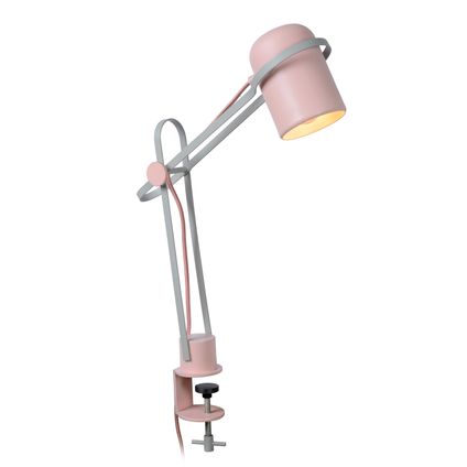 Lucide klemlamp kinderkamer Bastin roze E14