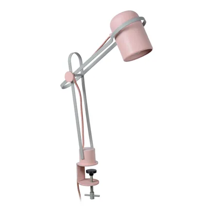 Lucide klemlamp kinderkamer Bastin roze E14 7