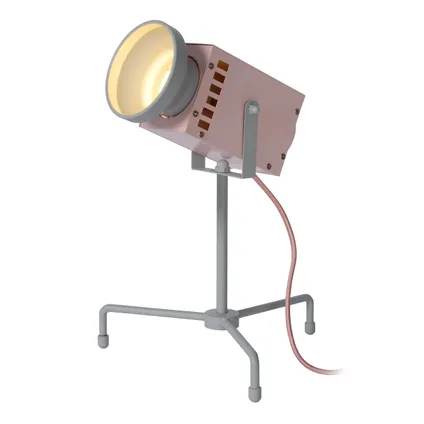 Lucide tafellamp kinderkamer LED Beamer roze 3W 4