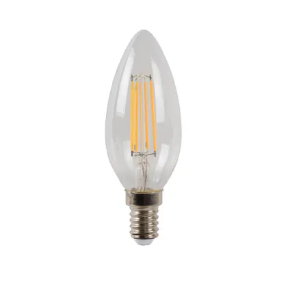Ampoule filament LED Lucide flamme C35 gradable E14 4W