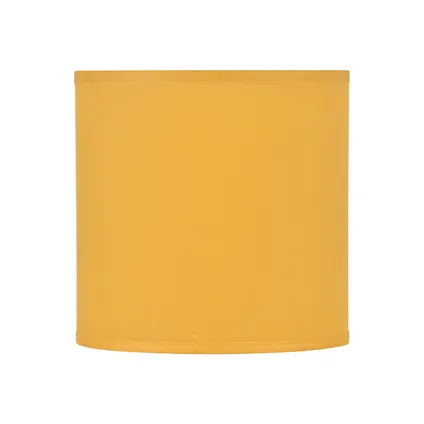 Abat-jour Corep coton toiline moutarde Ø35cm