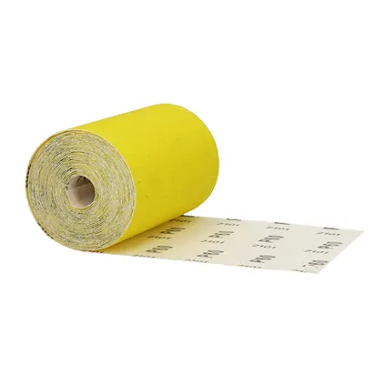 Sencys schuurrol papier geel A/O 115mm x 5m P60 2
