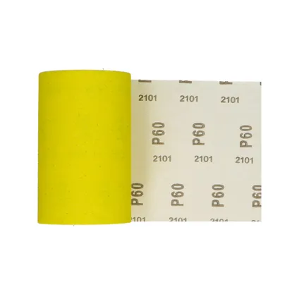 Sencys schuurrol papier geel A/O 115mm x 5m P60 3