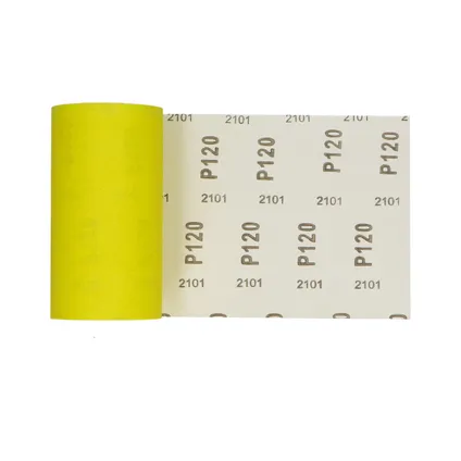 Sencys rol schuurpapier geel A/O 115mm x 5m P120 3