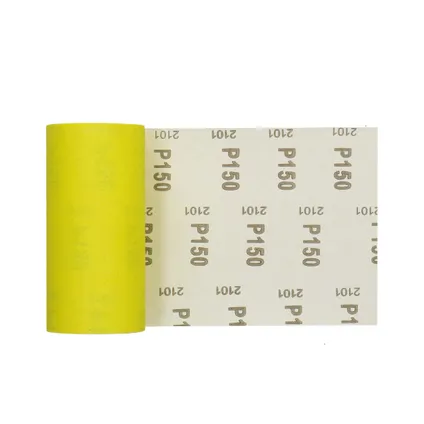 Sencys rol schuurpapier geel A/O 115mm x 5m P150 3