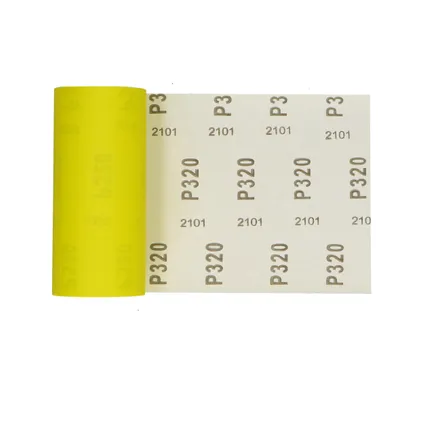 Sencys rol schuurpapier geel A/O 115mm x 5m P320 3
