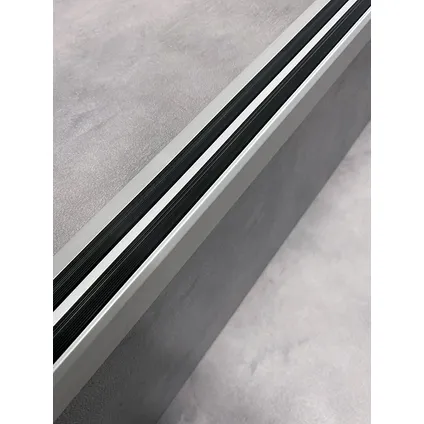 Nez de marche 3M 2 bandes adhésif aluminium anodisé naturel 40mmx20mm/170cm 3