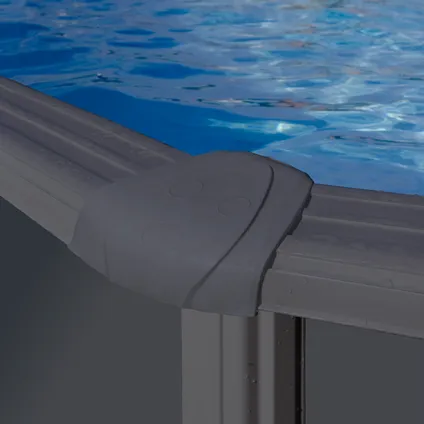 Zwembad Gre Louko staal grijs antraciet met filterpomp Ø370x122cm 6