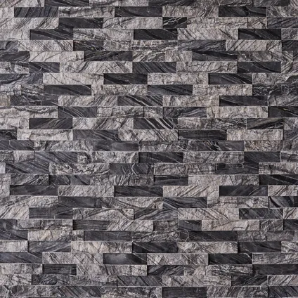 Plaquette de parement Crystal Black 15x40cm 0,42m² 3