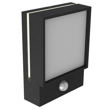 Nordlux wandlamp Egon zwart 8W met sensor