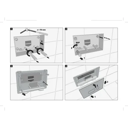 Aquazuro inbouwreservoir set Iris | Quick release & Soft-close toiletzitting | Randloos toiletpot 18
