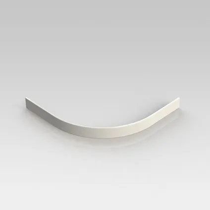 Panneau finition pour receveur de douche Van Marcke GO Helion pour modèle quart de rond composite blanc 90x90x10cm