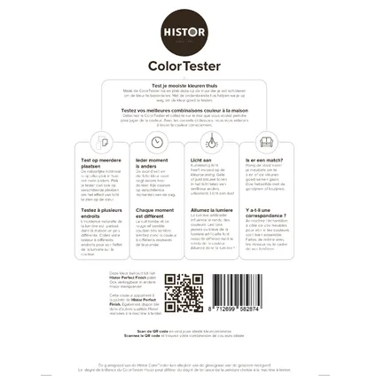 Histor ColorTester kleurstaal ral9016 2