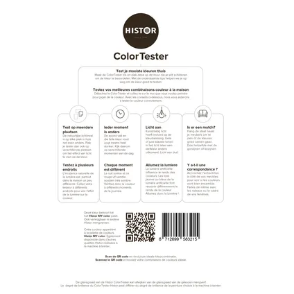 Histor ColorTester kleurstaal peach pudding 2