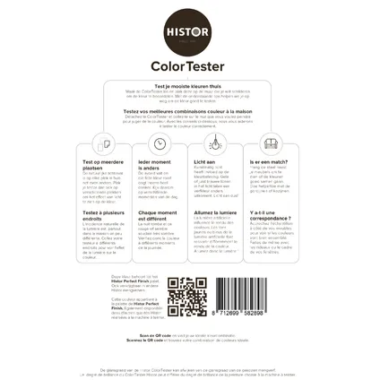 Histor ColorTester kleurstaal ral9001 2