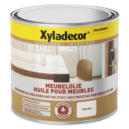 Huile protectrice Xyladecor Meubles white wash mat 500ml
