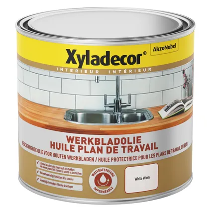 Huile protectrice Xyladecor Plan de travail white wash 500ml