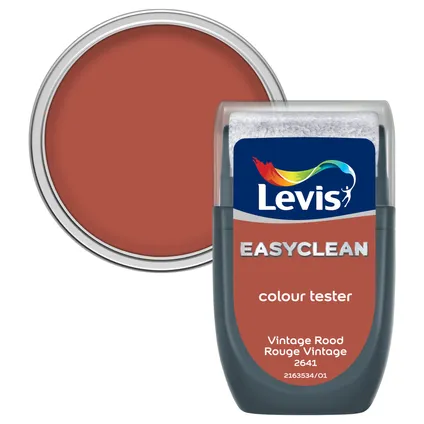 Levis Easyclean muurverf tester vintage rood 30ml 3