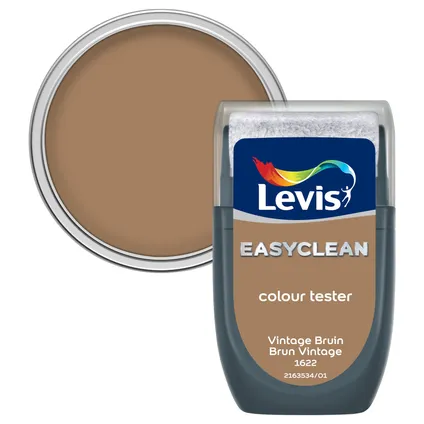 Levis Easyclean muurverf tester vintage bruin 30ml 3