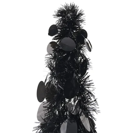 vidaXL Kunstkerstboom pop-up 120 cm PET zwart 2