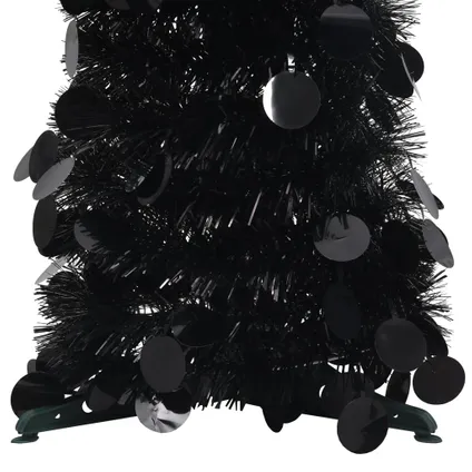 vidaXL Kunstkerstboom pop-up 120 cm PET zwart 3