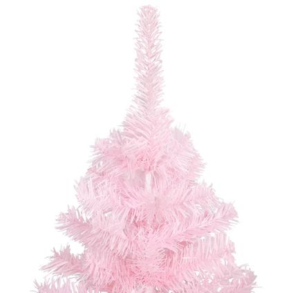 VidaXL Kunstkerstboom met standaard 180 cm PVC roze