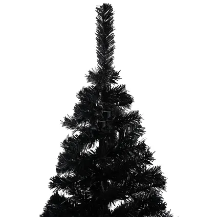 vidaXL Kunstkerstboom met standaard 180 cm PVC zwart 2