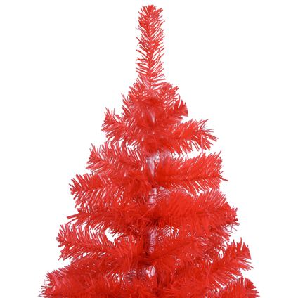VidaXL Kunstkerstboom met standaard 150 cm PVC rood