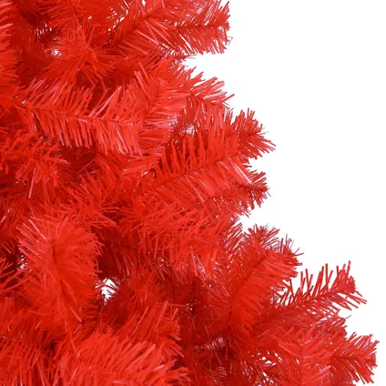 vidaXL Kunstkerstboom met standaard 180 cm PVC rood 3