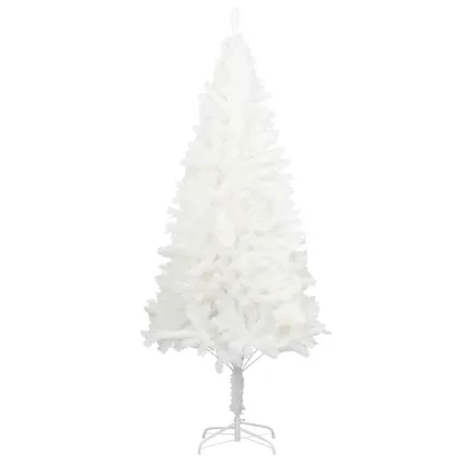 vidaXL Kunstkerstboom met levensechte naalden 180 cm wit 2