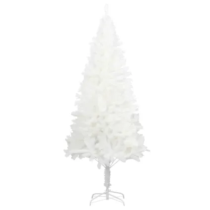 vidaXL Kunstkerstboom met levensechte naalden 240 cm wit 2
