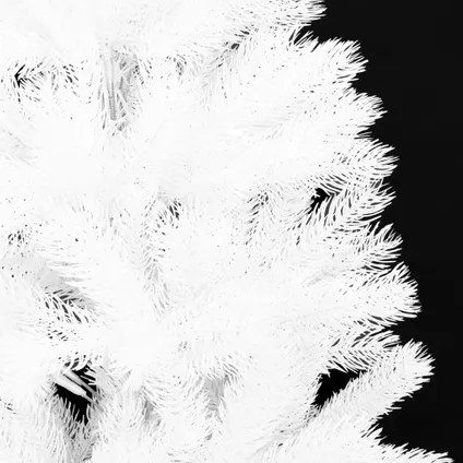 vidaXL Kunstkerstboom met levensechte naalden 240 cm wit 4
