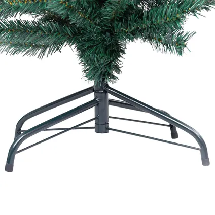 VidaXL kunstkerstboom met standaard smal 180cm PVC groen 5