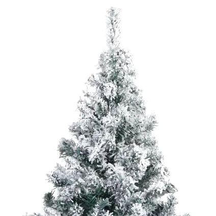 vidaXL Kunstkerstboom met sneeuw 180 cm groen 3